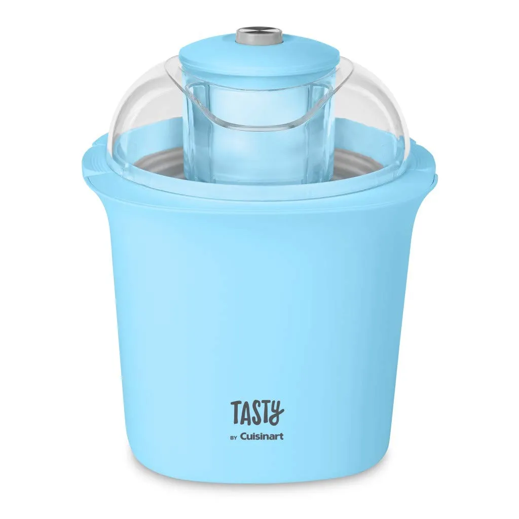 Tasty by Cuisinart ICM100TBL Ice Cream Maker, 1.5 Quart Capacity, Blue, Fully Automatic