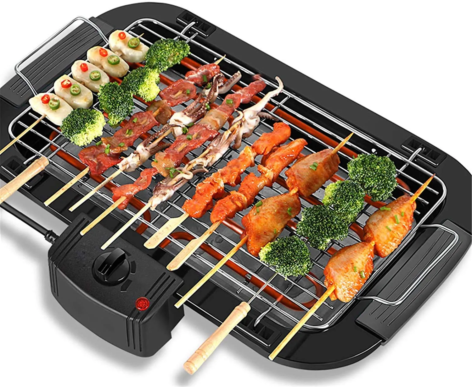 Teppanyaki Grill Non-Stick 2000W with Adjustable Thermostat & Accessories for Dinner Parties