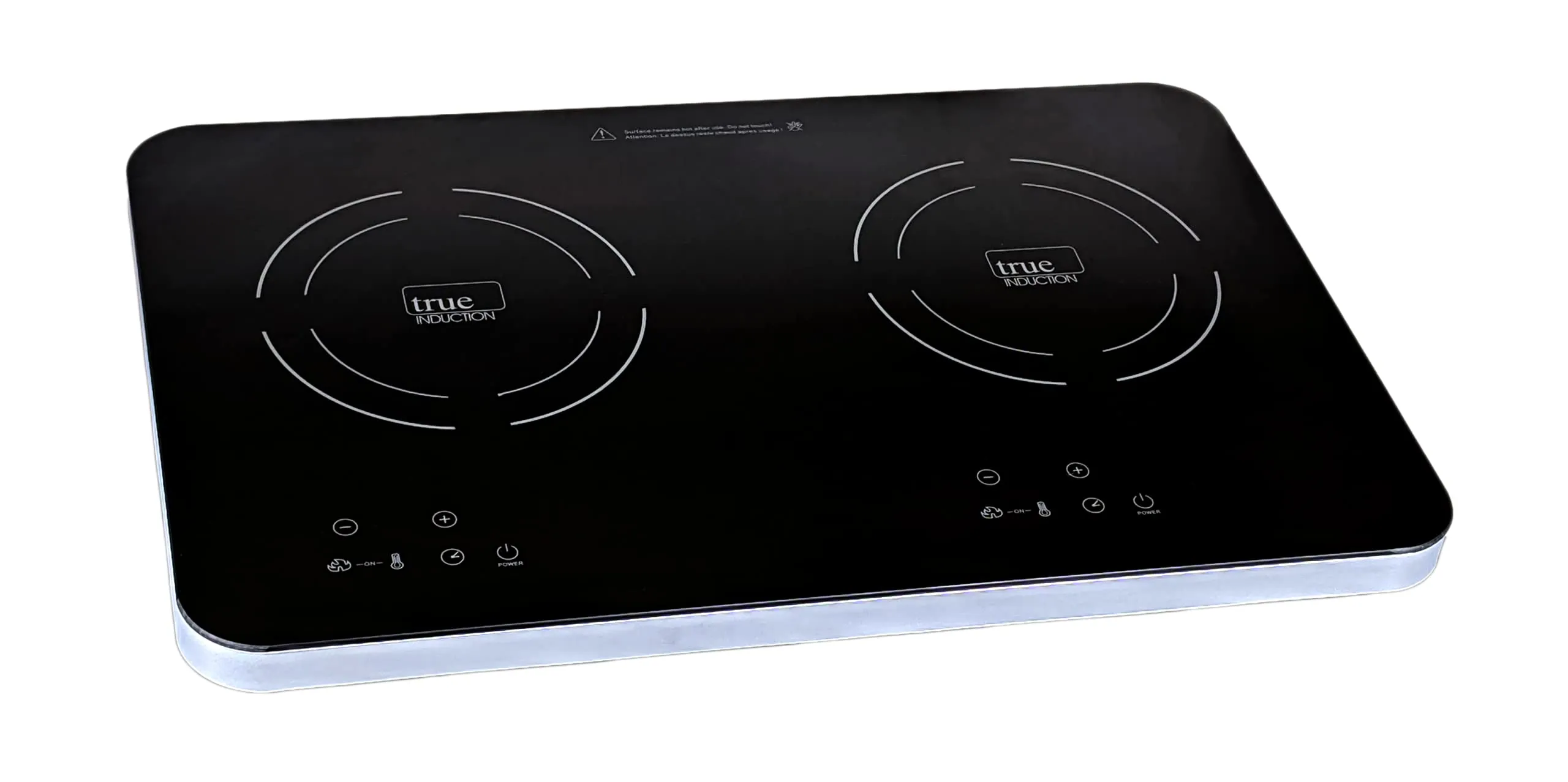 TI-2C True Induction Double Burner Cooktop, Energy Efficient, Black, Induction Compatible