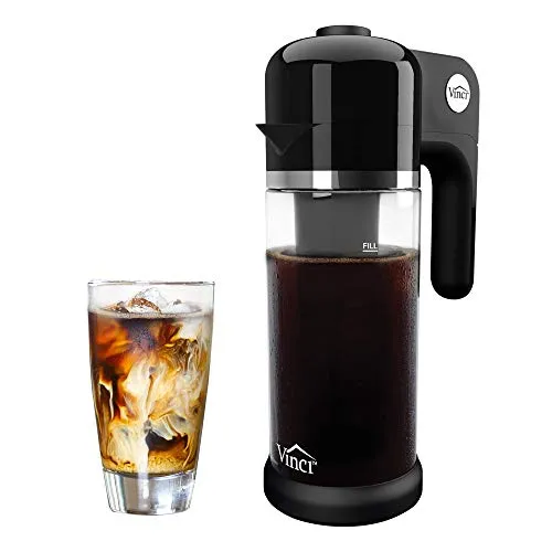 VINCI Express Cold Brew Coffee Maker, 1.1L, 4 Brew Strengths, Fast & Easy Self-Cleaning