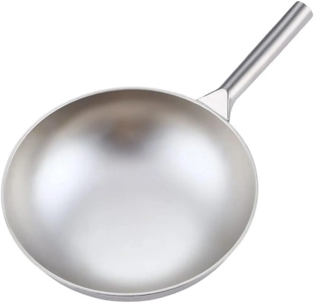 Walnut Titanium Wok 36cm - Lightweight Non-Stick Cookware, Durable Scratch-Resistant Design