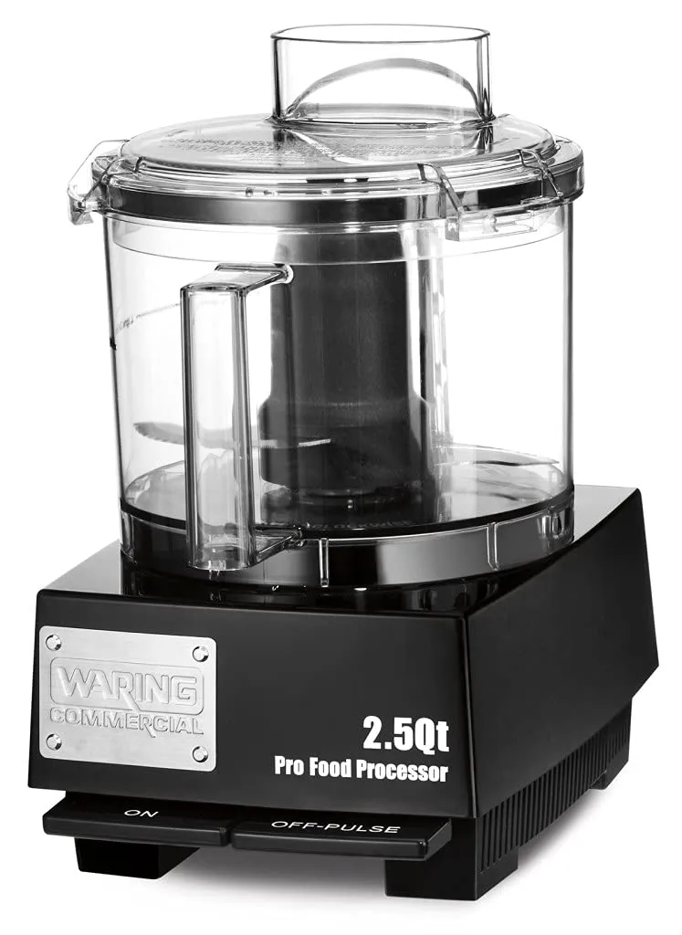 Waring Commercial 2-1/2-Quart LiquiLoc Food Processor with Seal System - Space-Saving Design