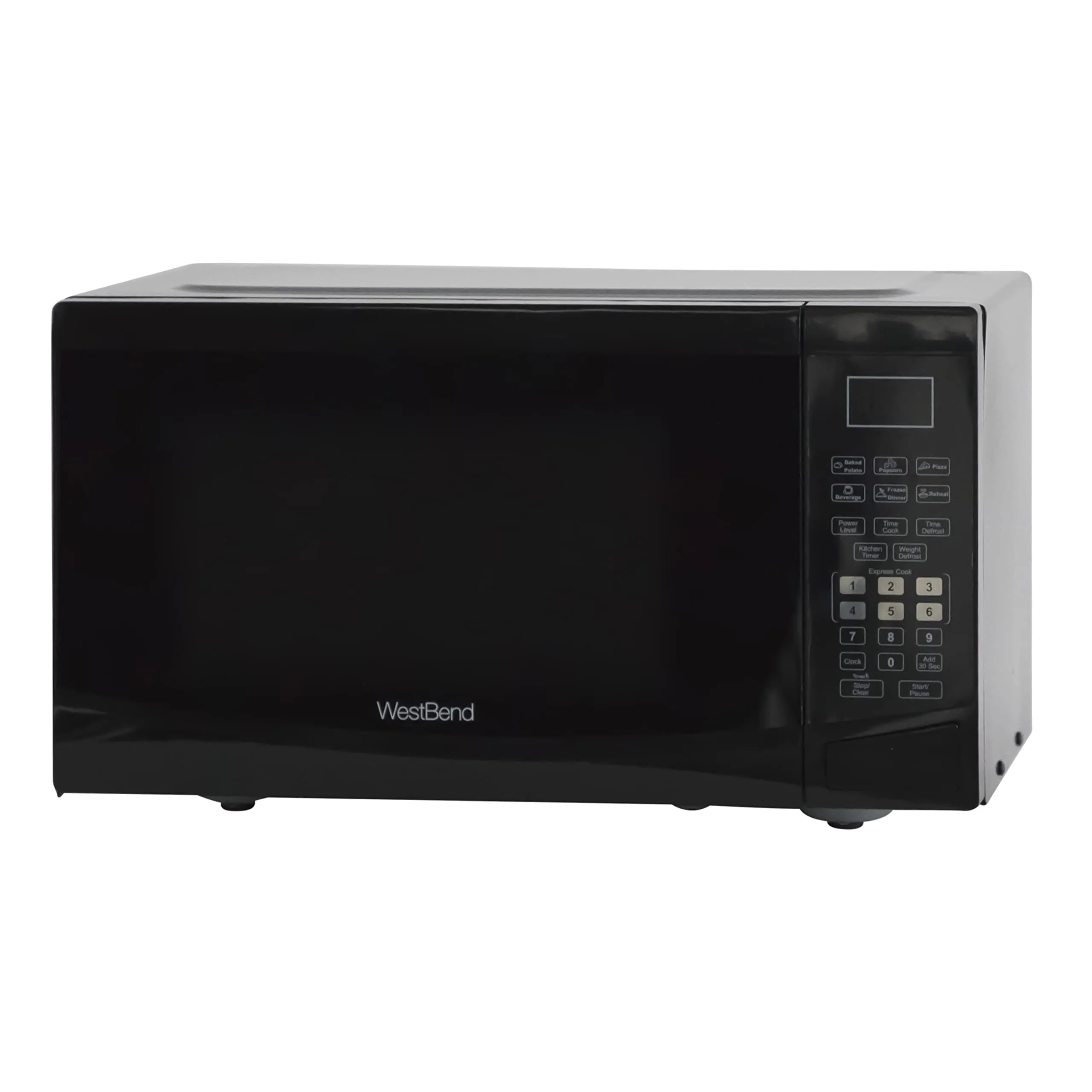 West Bend 0.9 Cu. Ft. Microwave Oven, 900-Watts, 6 Pre-Cooking Settings, Black